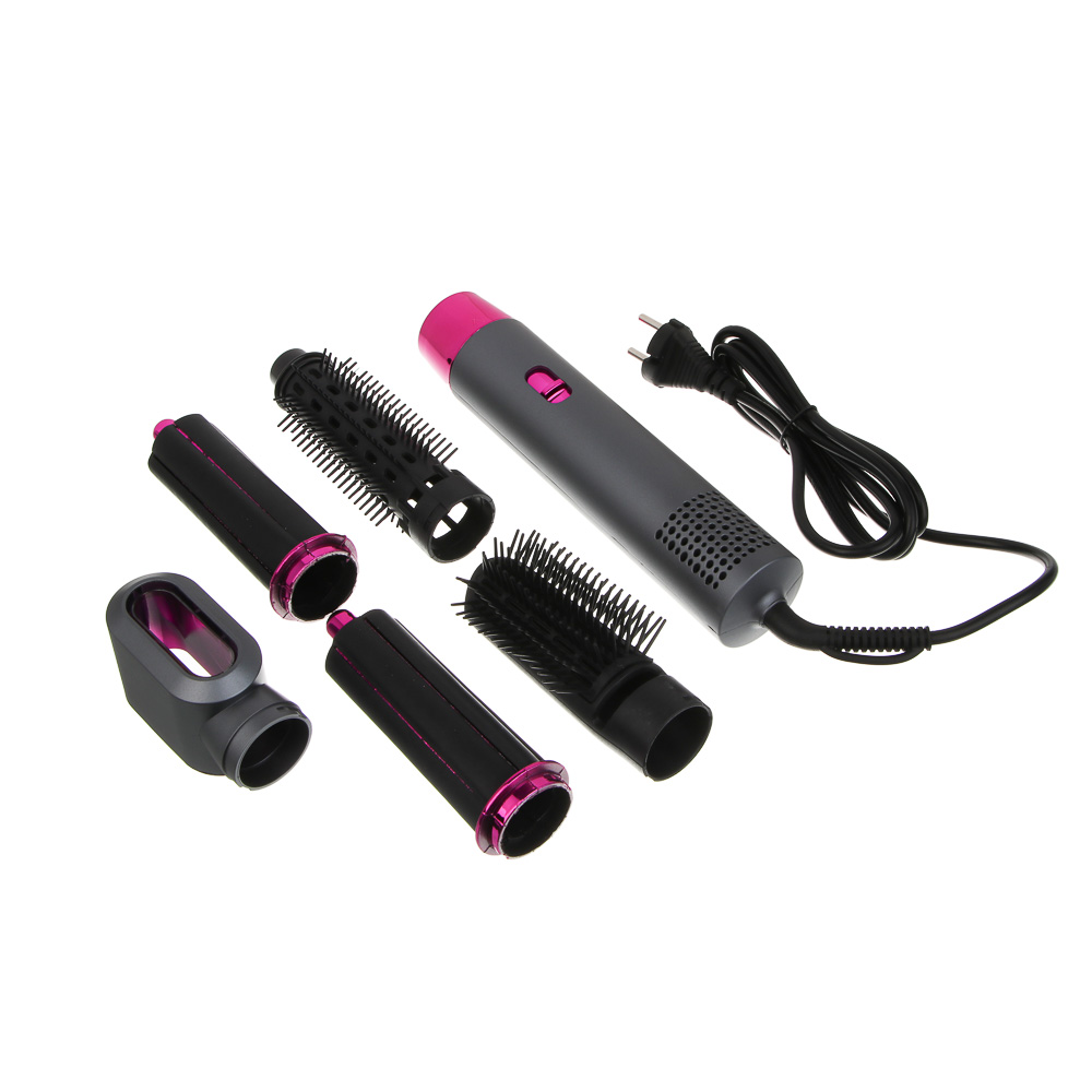 LEBEN Фен-щетка для волос, 1000 Вт, 2 скорости, 5 насадок, 220в - #10