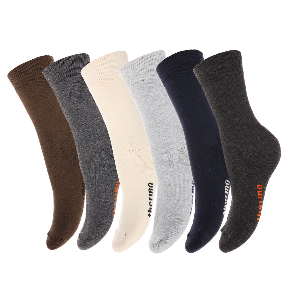 Термоноски женские классические R129, р. 36-39, состав полиэстер 92%, спандекс 6%, латекс 2% - #1