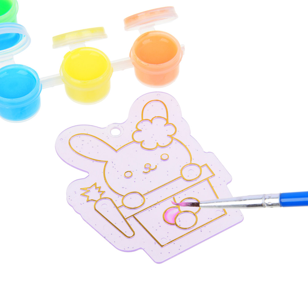 ХОББИХИТ Набор для творчества "Раскрась брелок" с браслетом, 21х15х3,85см, 3 дизайна - #11