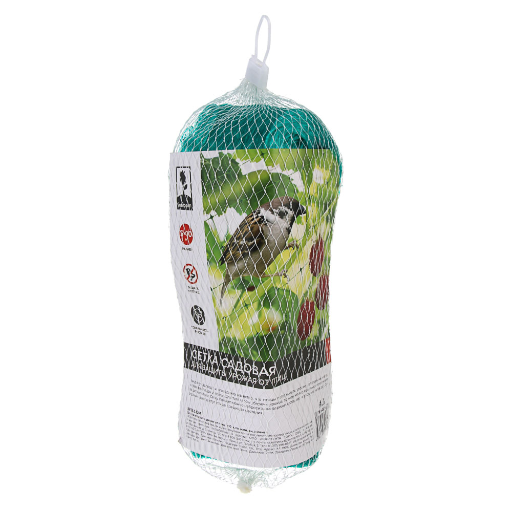 Сетка для защиты урожая от птиц тм INBLOOM, 5х10м, полиэтилен, зеленая - #4