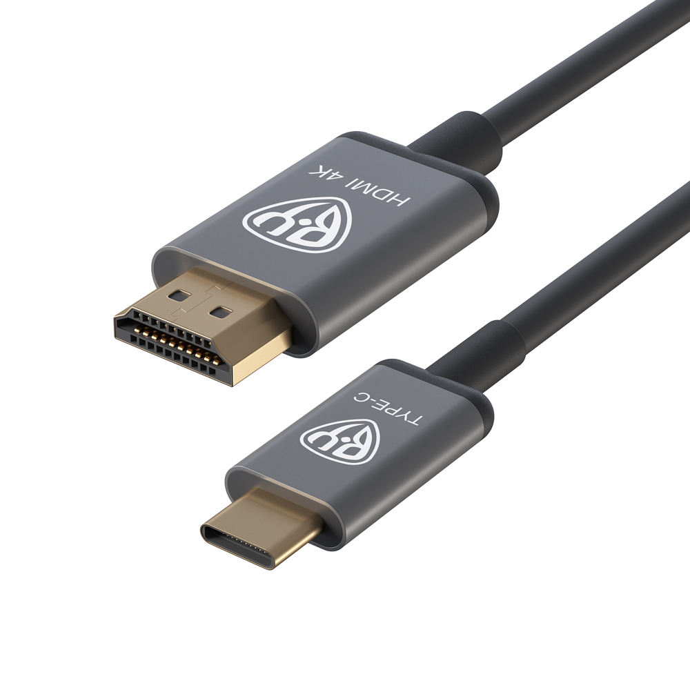 Кабель BY Type-C - HDMI, 4K, 180 см купить с выгодой в Галамарт