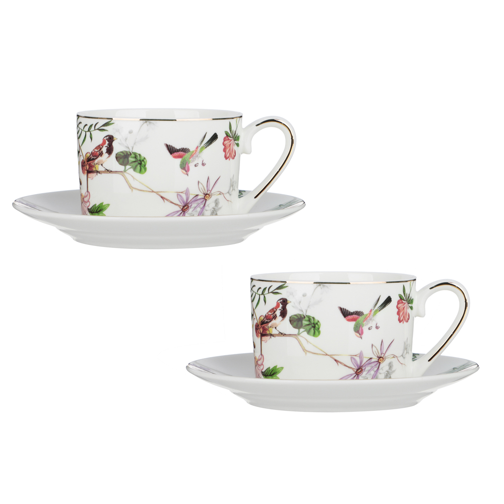 Набор чайный 4 пр., 250мл, MILLIMI, Райский сад, фарфор - #1