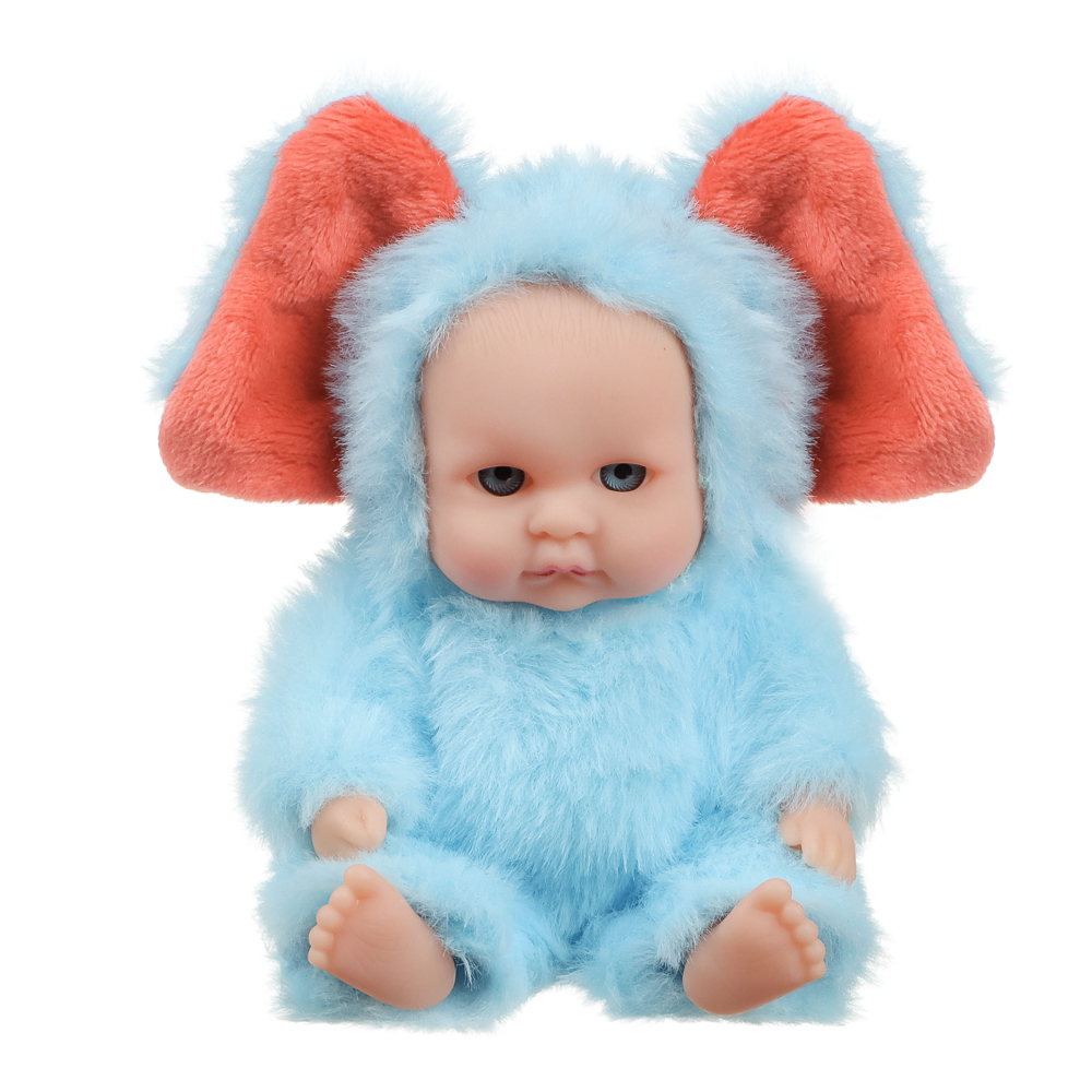 ИГРОЛЕНД Пупс в кигуруми 12 см, PVC, PP, полиэстер, 10,2х5х17 см - #43