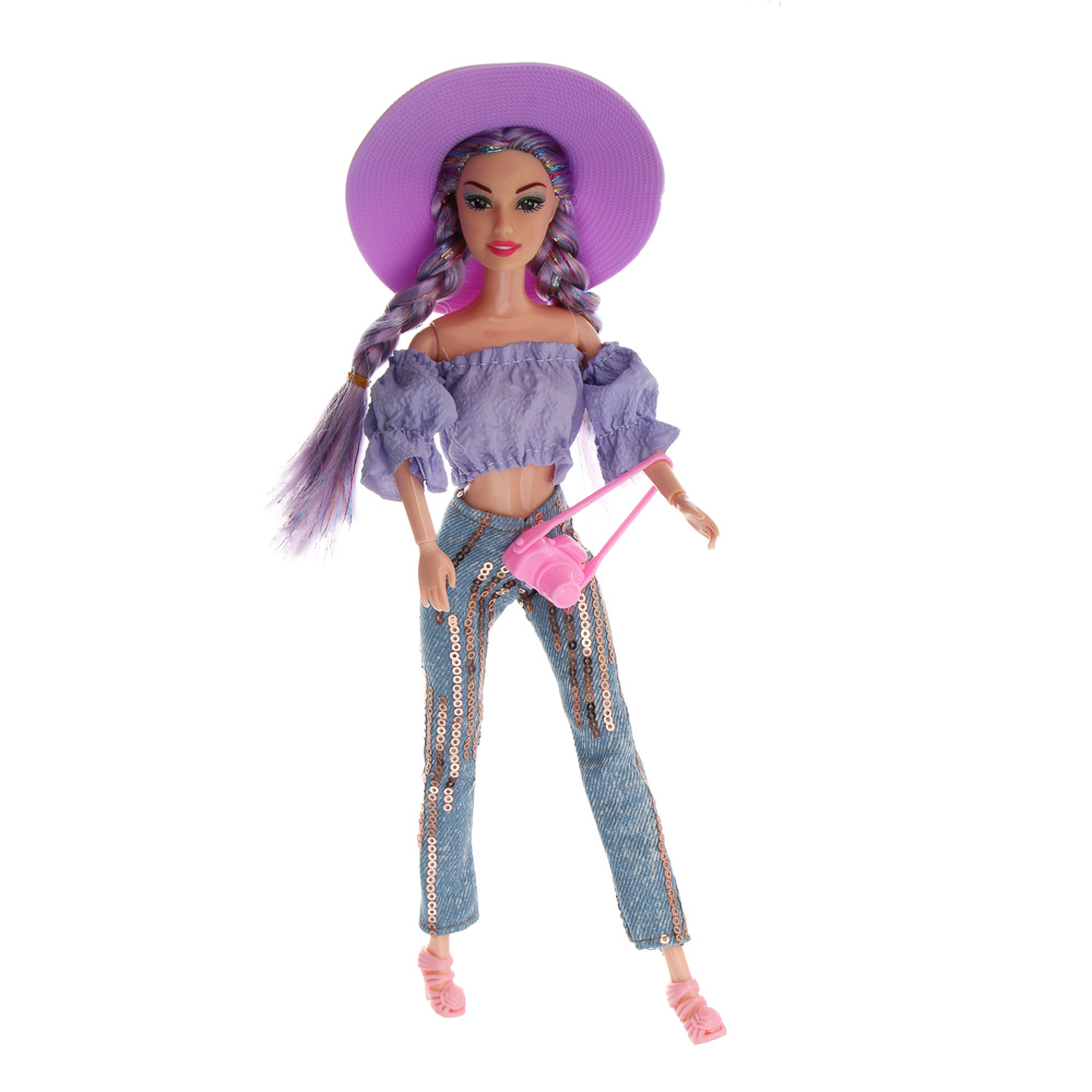 Кукла шарнирная в шляпке, 29 см, пластик, PVC, PP, тм ИГРОЛЕНД - #7