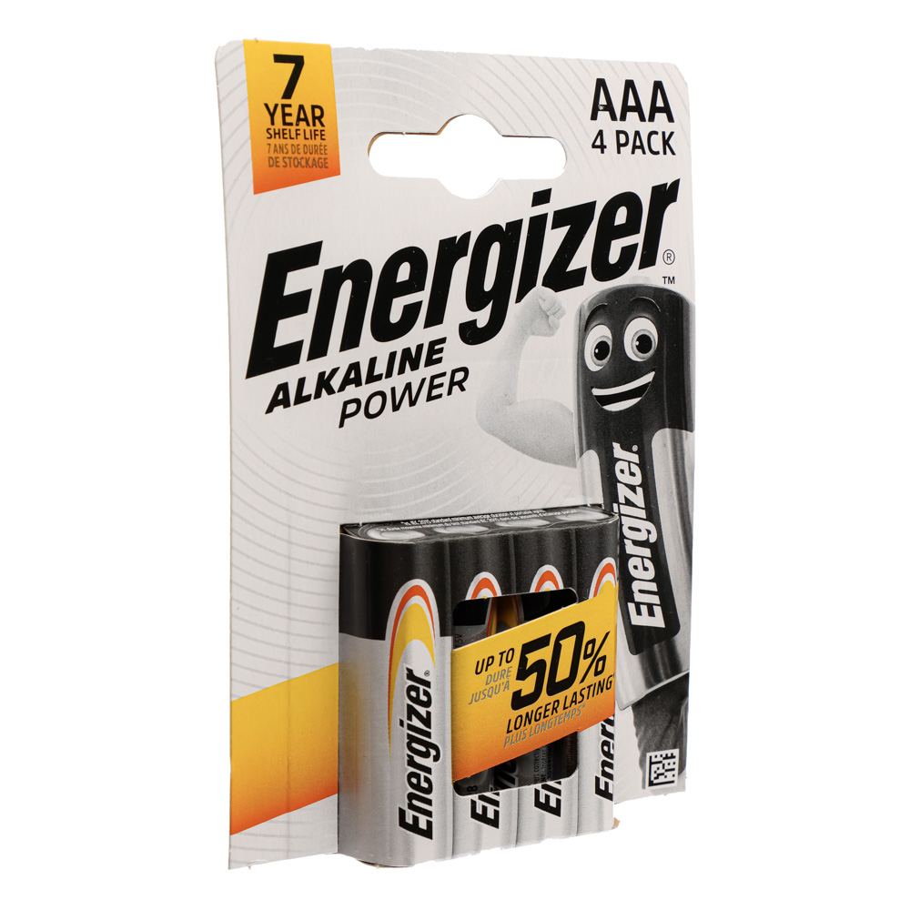 Energizer Power Батарейки 4шт, тип АAA, "Alkaline" щелочная, BL - #3