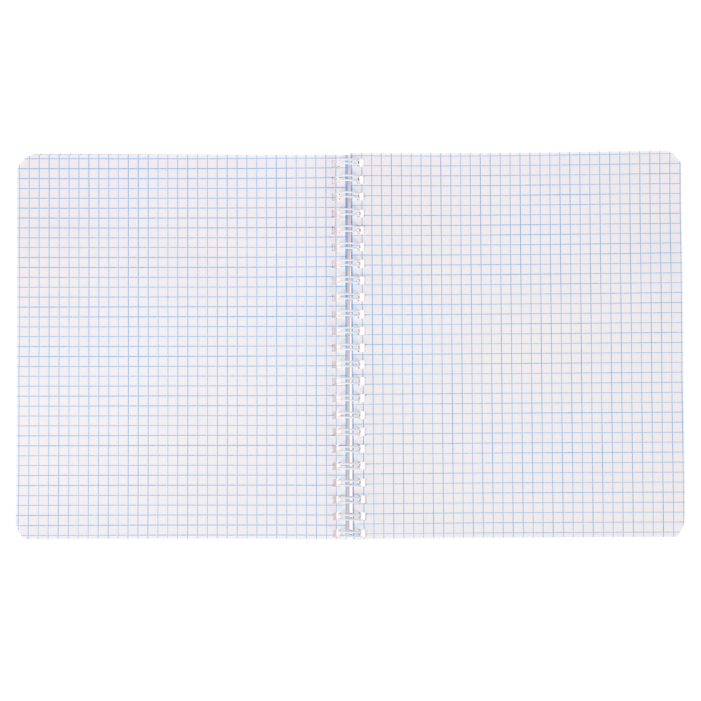 ClipStudio Тетрадь общая 48 л. в клетку, блок офсет, обложка картон, спираль "Однотонная" 3 диз. - #8