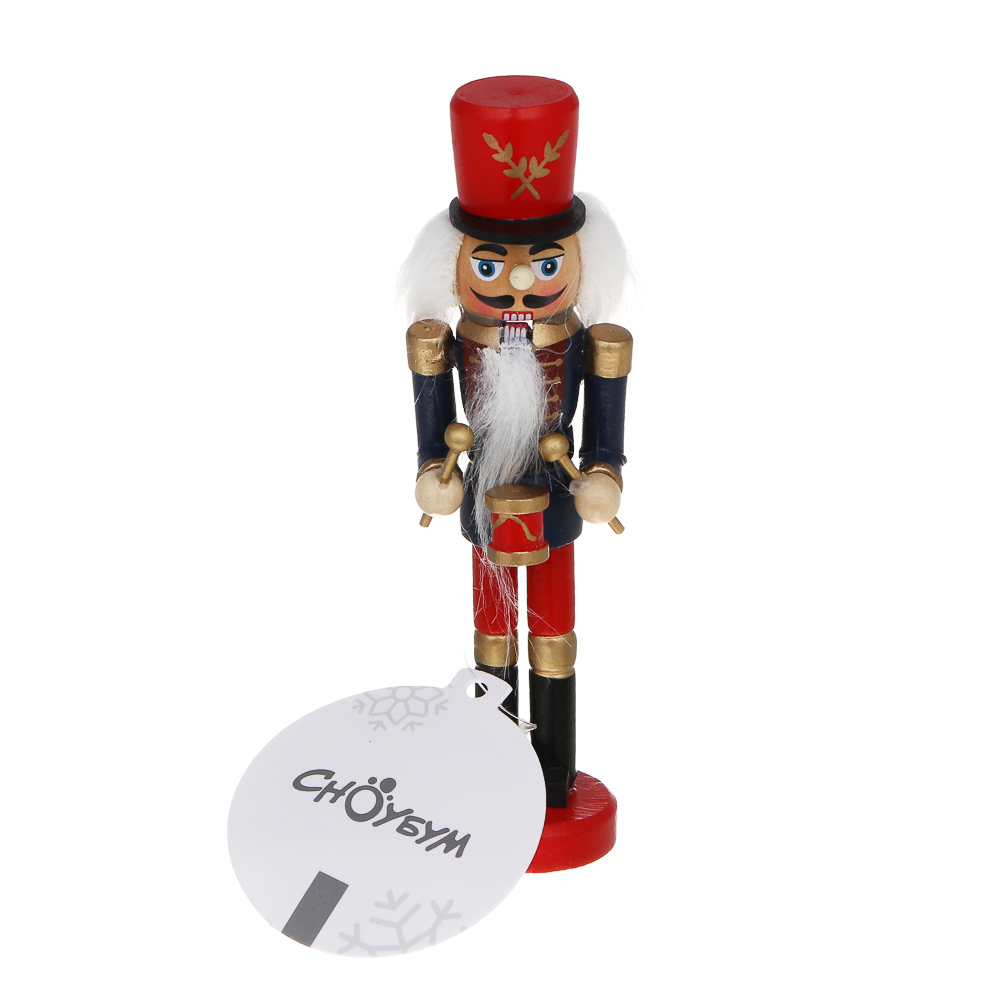 СНОУ БУМ Фигура декоративная "Щелкунчик" 15x4 см дерево, 3 дизайна - #11