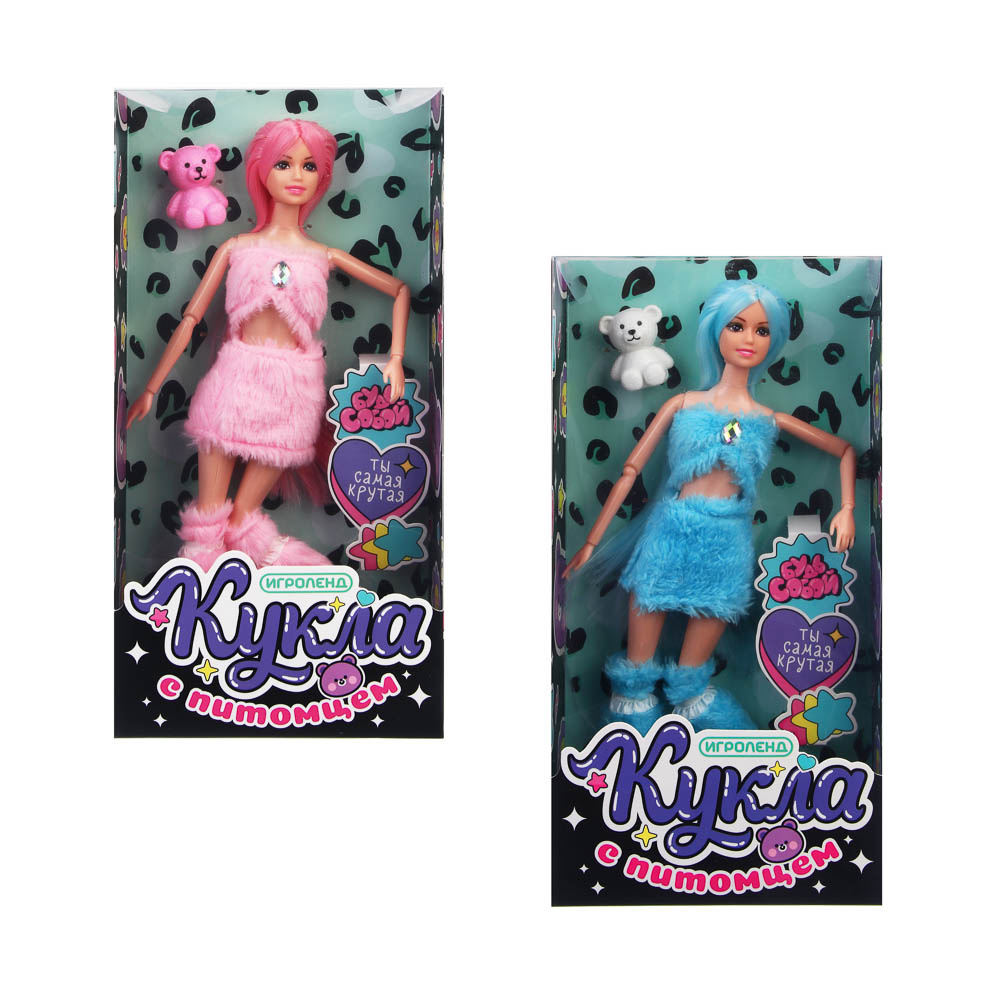 ИГРОЛЕНД Кукла 30 см с питомцем, PVC, ABS, 15,5х5,5х31 см - #3