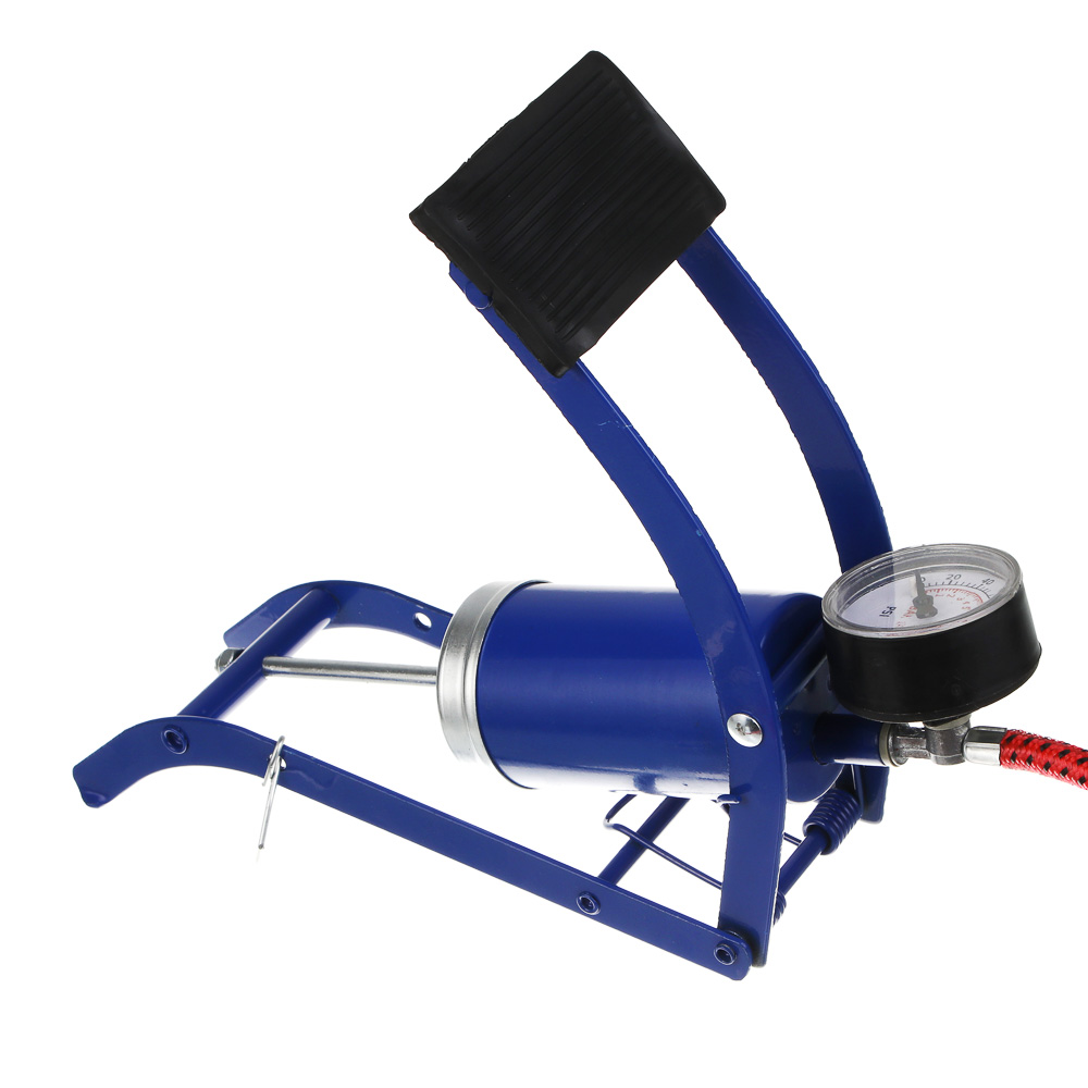 Насос ножной с манометром, тм BY SPORT, 22x9см, металл - #7