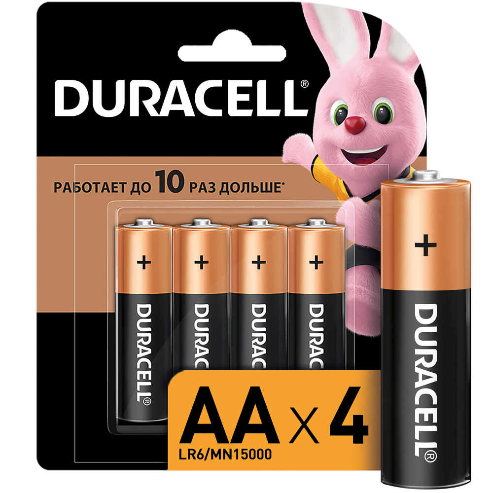 DURACELL Basic Батарейки 4шт, тип AA, BL - #1