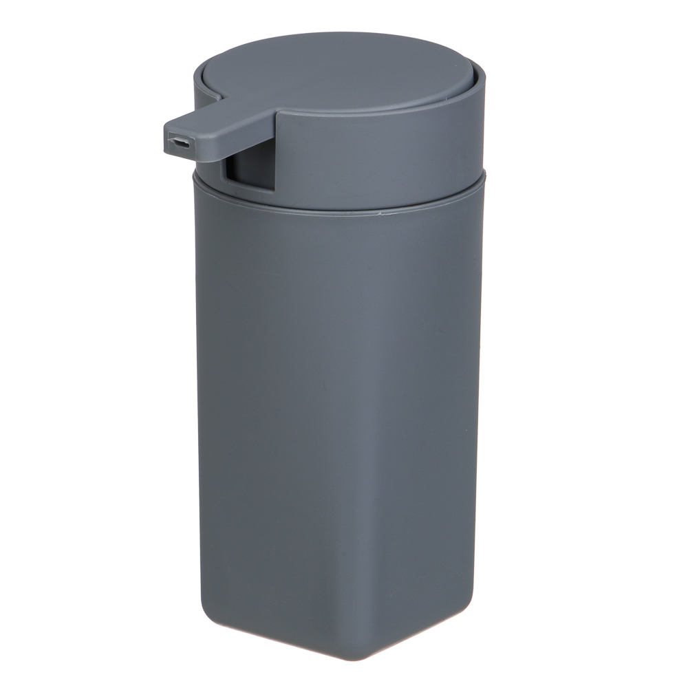 VETTA Дозатор для жидкого мыла, пластик, 350 мл, 14,5x9,5x7 см, серый - #4