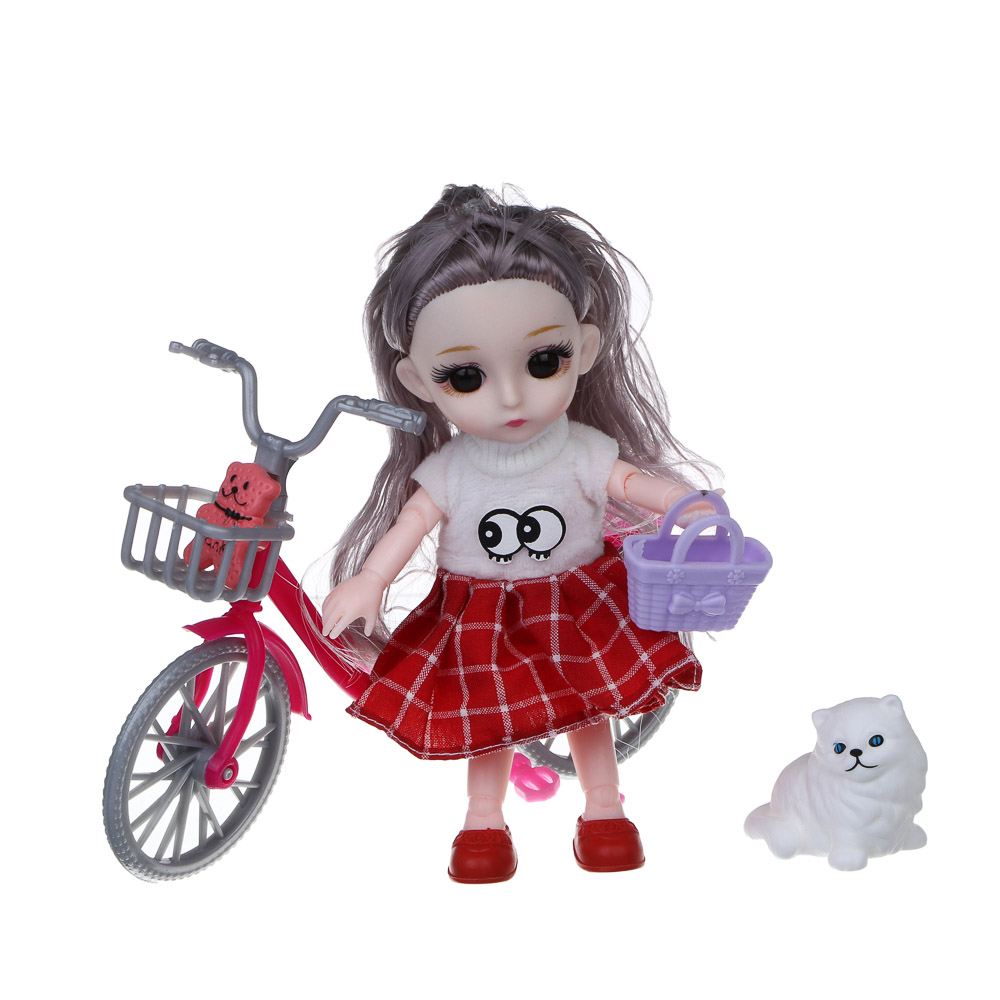 ИГРОЛЕНД Кукла 16см в подарочной коробке, 4 в 1, PP, PVC, ABS, 22х22х25 - #7