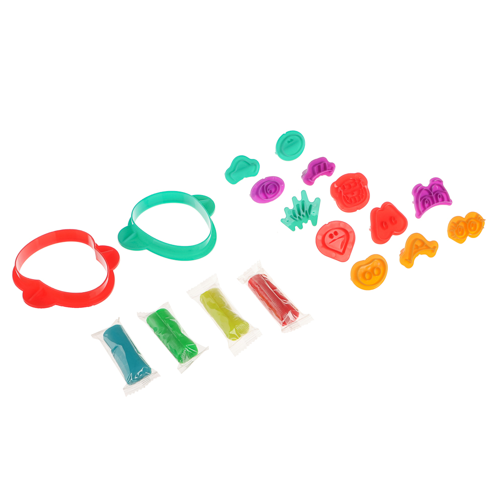 ХОББИХИТ Набор для лепки с формочками, полимер, ABS, 17х21х4см, 4 дизайна - #9