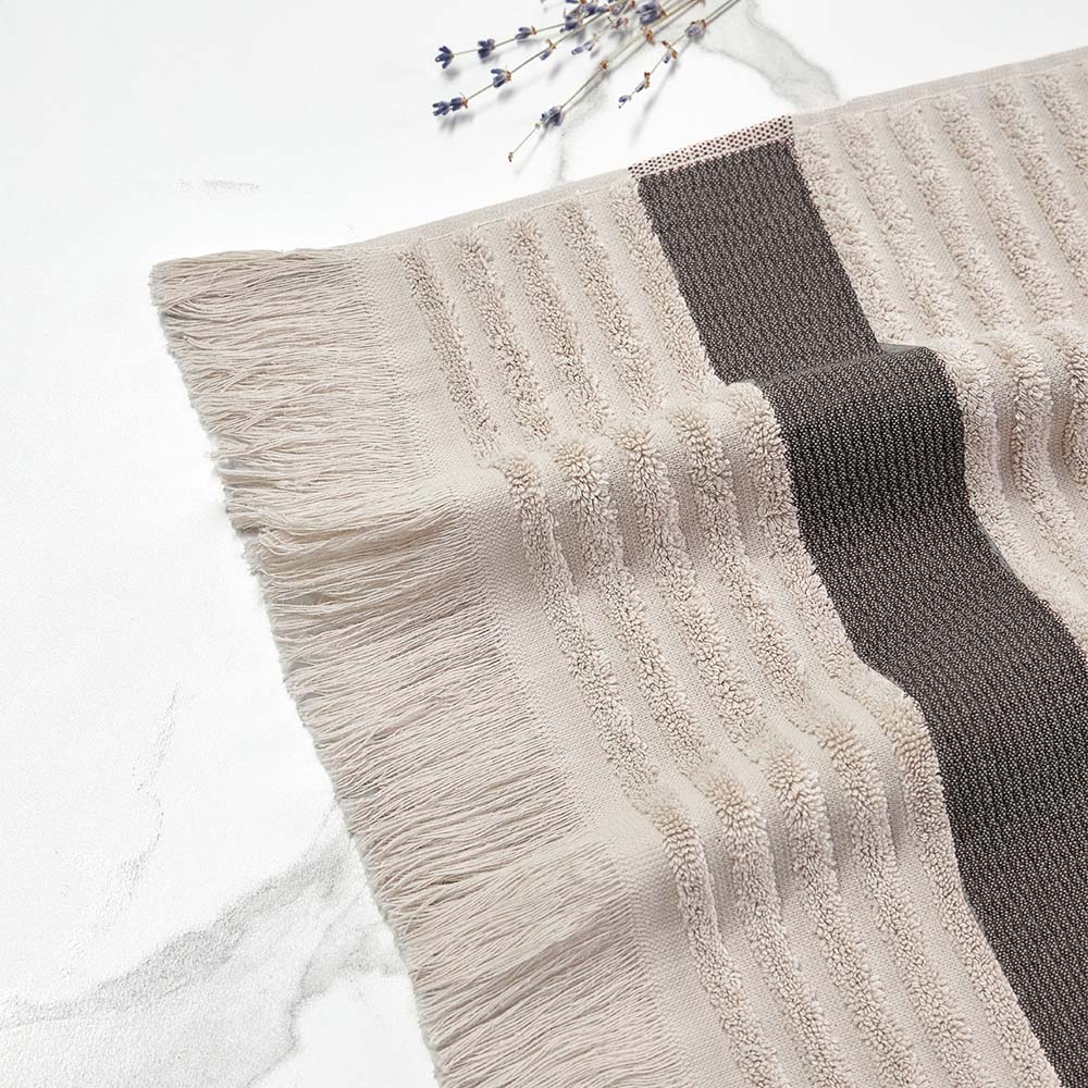 PROVANCE Хейзел Полотенце махровое, 100% хлопок, 70х130см, 500гр/м, бежевый - #6