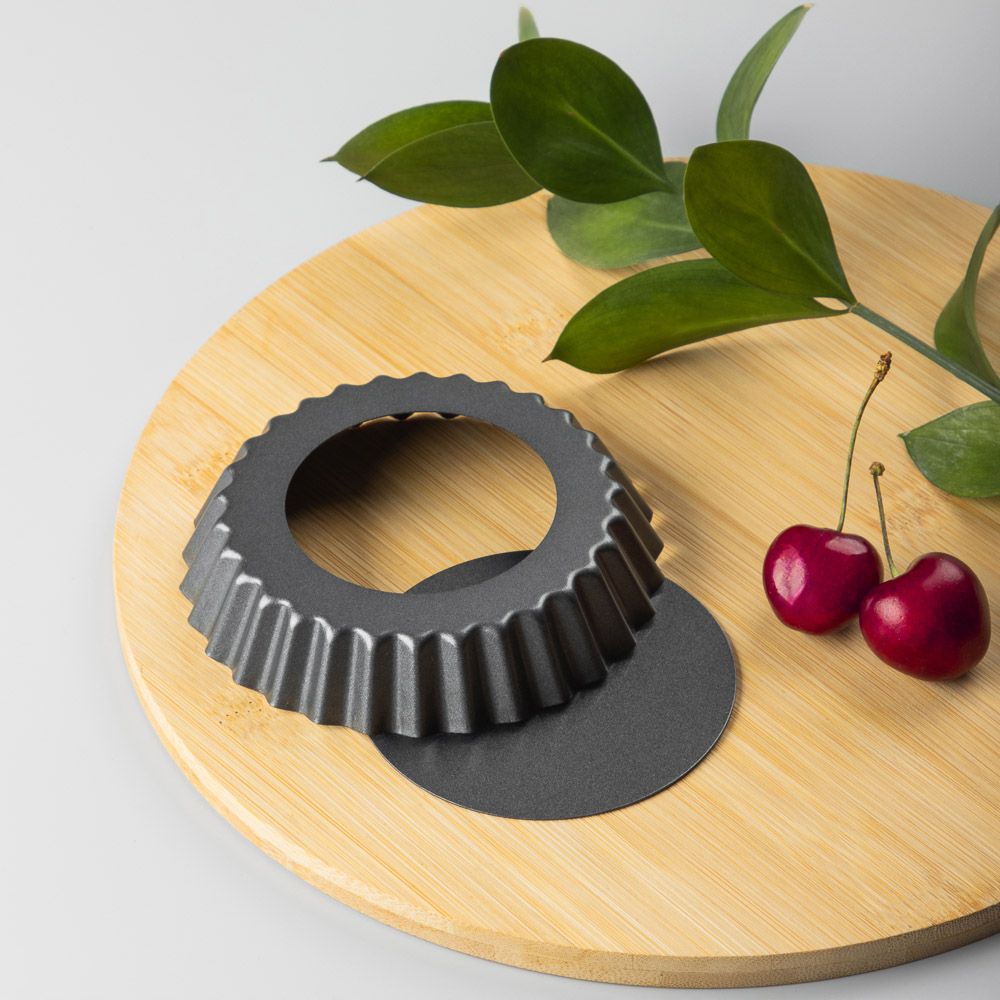 VETTA Набор форм для выпечки 4 шт "Тарталетка" 10,5х2см, угл.сталь, антипригарное покрытие - #9