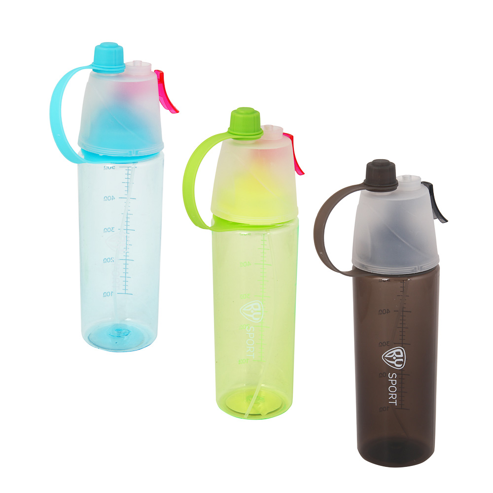 Бутылка спортивная с распылителем тм BY SPORT, 550мл, 25х7см, AS, 3 цвета - #1