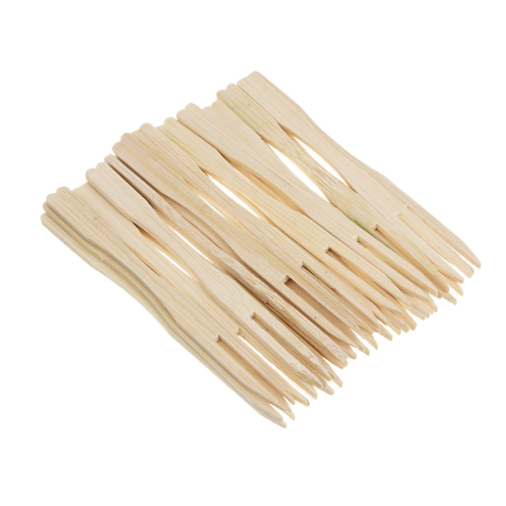 Набор шпажек бамбуковых тм Fntastic, в форме вилок, 24 шт, 8,5 см - #1