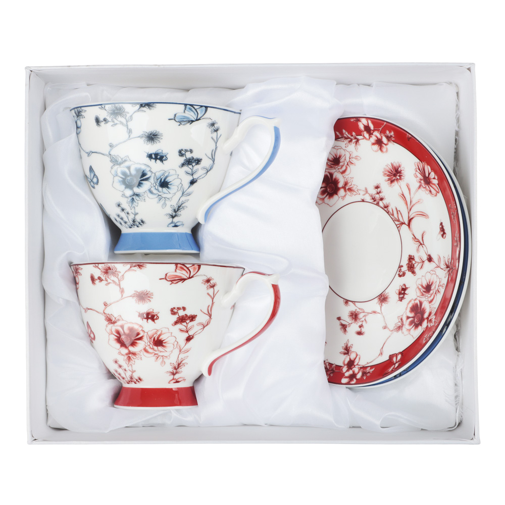 Набор чайный 4 пр., 220мл, MILLIMI, Дуэт, фарфор - #7