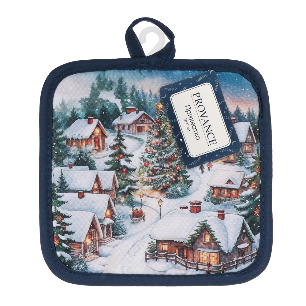 PROVANCE Нордик Прихватка, 17х17см, 100% полиэстер, домики - #9