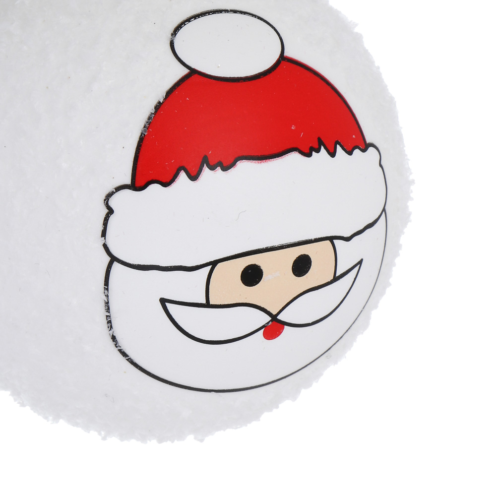СНОУ БУМ Шар 8 см, белый, Дед мороз 26-468 - #3