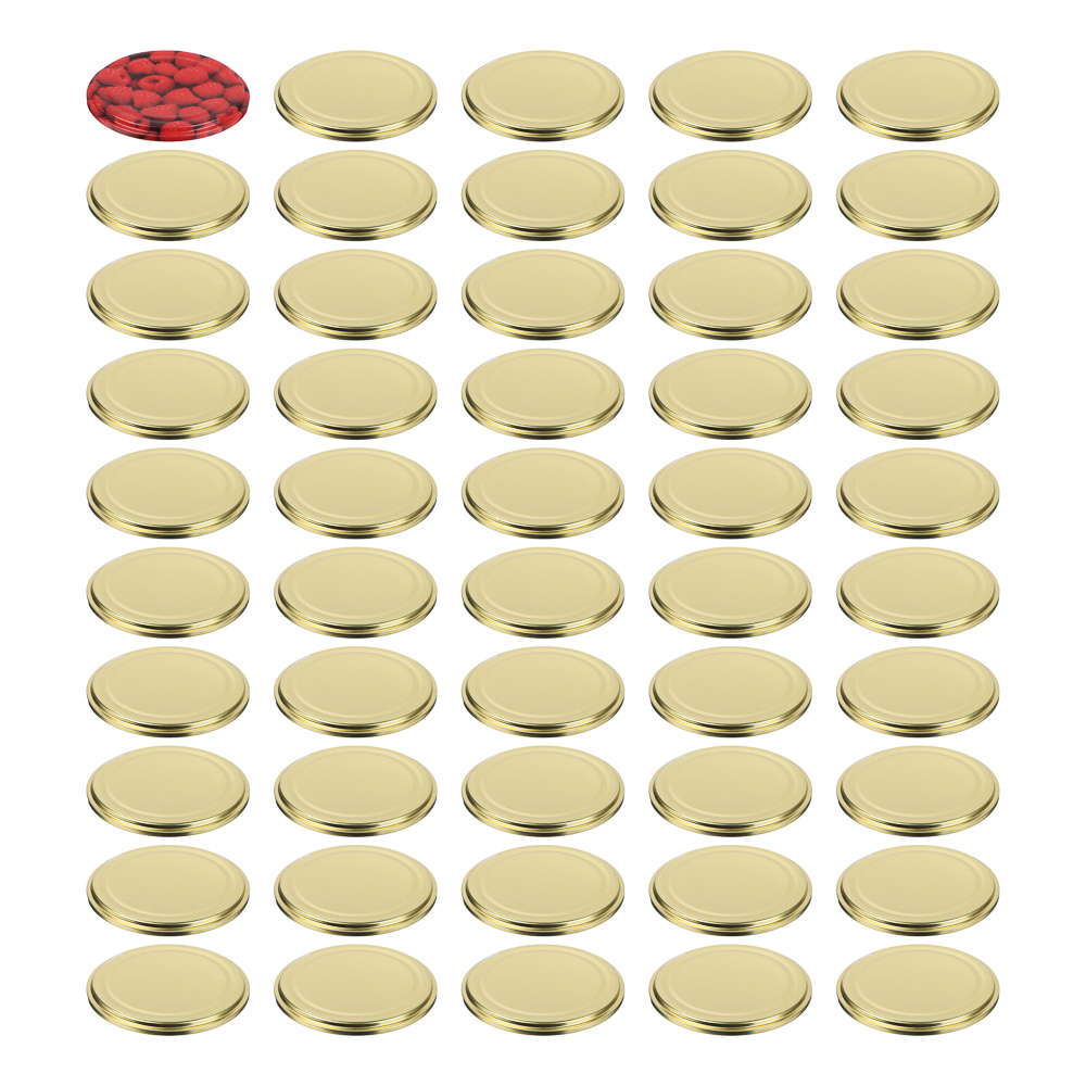 Набор крышек металлических для консервирования СКО, 50шт, D-82мм - #2