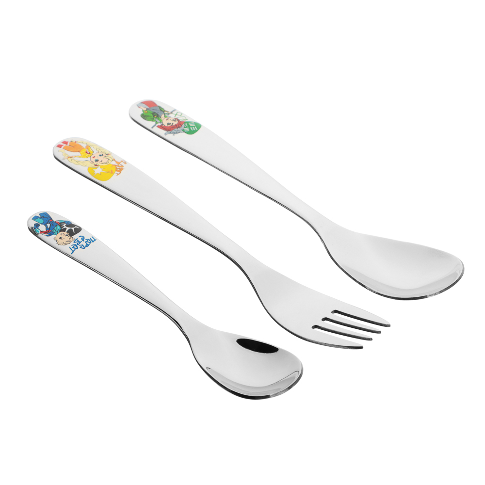 BY РУССКИЕ СУПЕРГЕРОИ Набор столовых приборов 3 пр, нерж.сталь - #3