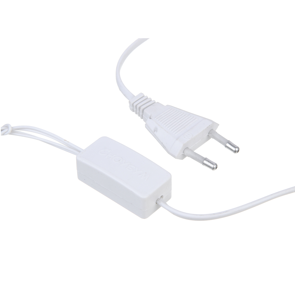 СНОУ БУМ Гирлянда эл. бахрома 2.5x0.3х0.5x0.7м, 80LED, шампань, пост. свеч, ПВХ белый, коннект, 220В - #4