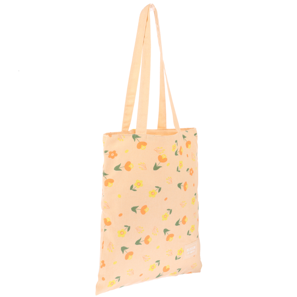 VETTA Сумка двухсторонняя с рисунком цветов и листьев, 34х40 см - #2