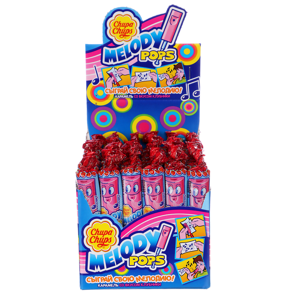 Карамель Chupa Chups Melody Pops со вкусом клубники 15 г. - #4