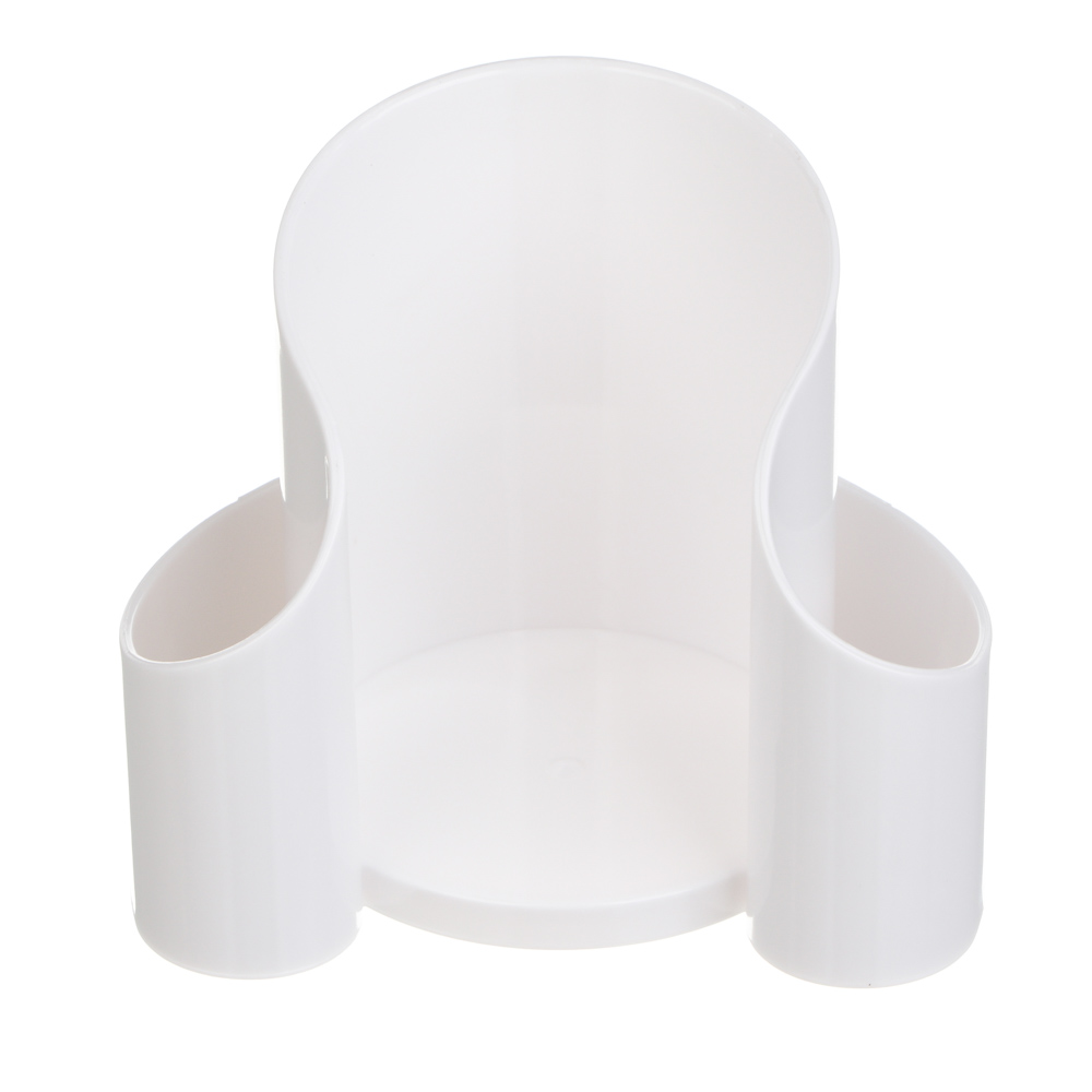 Органайзер для ватных дисков и палочек тм ЮНИLOOK, пластик,10,5х7,5х9 см, белый - #2