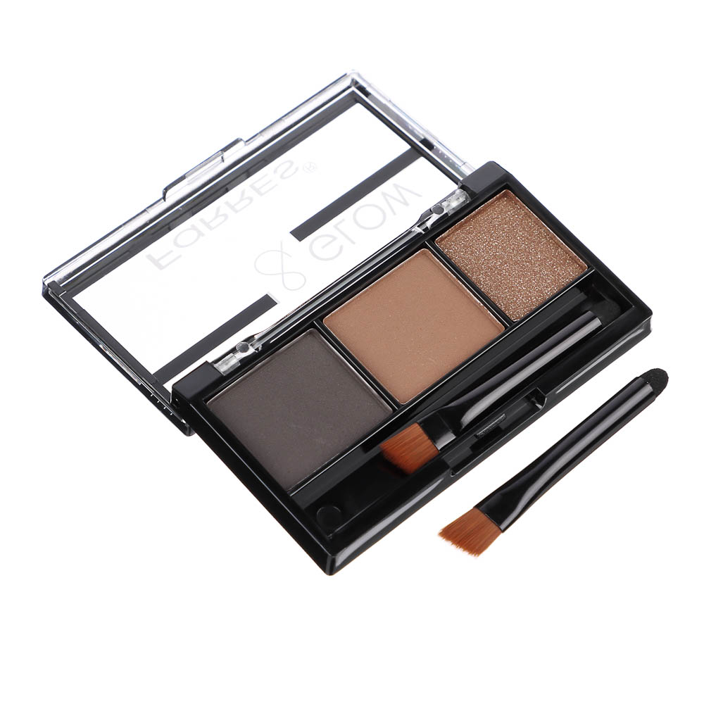 Тени для бровей "Brow&Glow", тм Farres, 3 цвета - #5