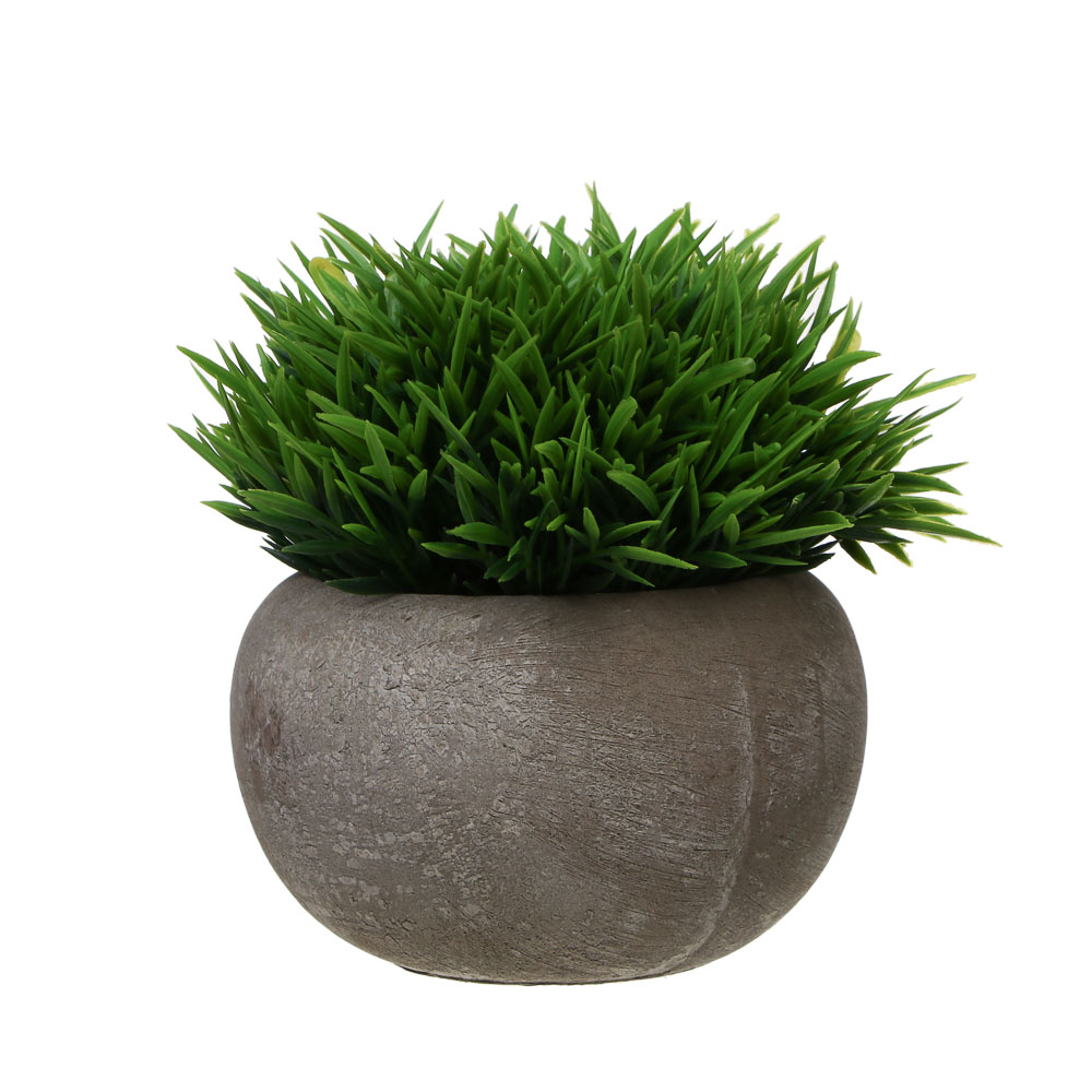LADECOR Искусственная зелень в кашпо, 9,5x9,5x11,5 см, пластик, целлюлоза, 2 цвета - #2