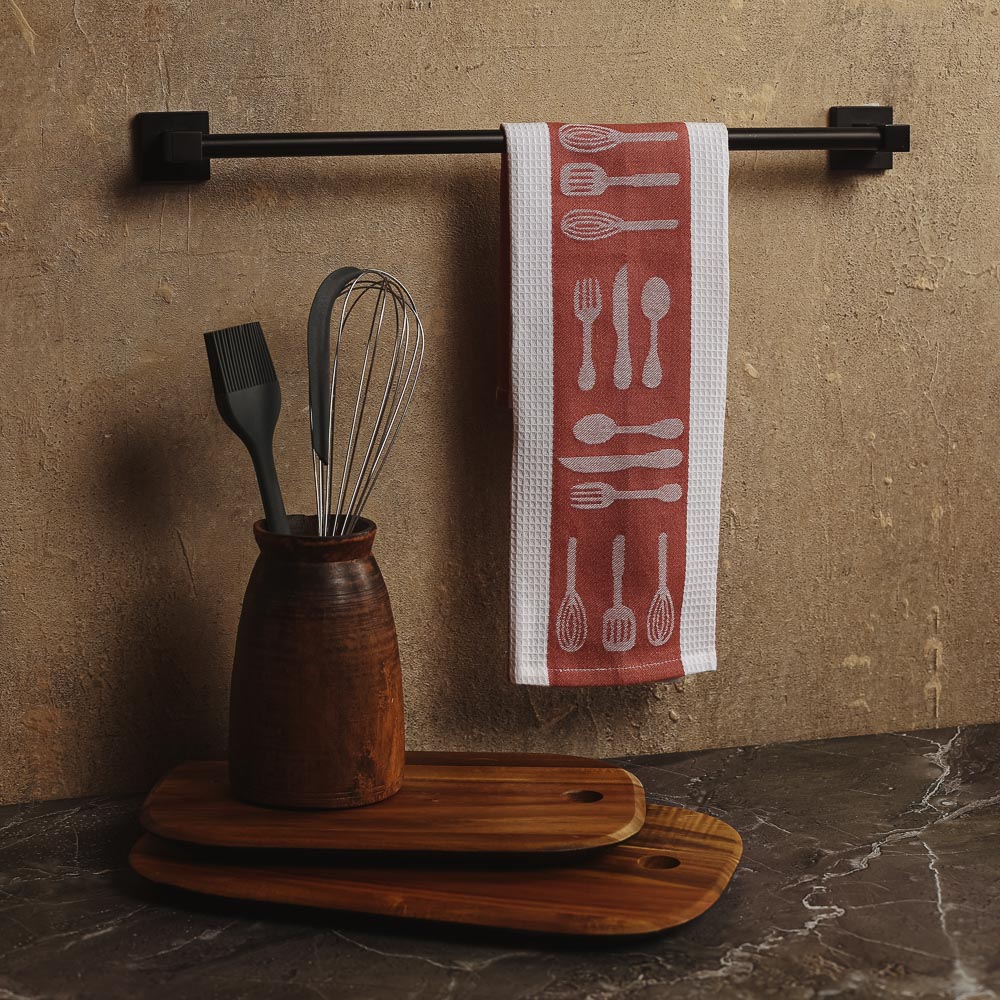 Полотенце кухонное Provance "Терракота", жаккард, 40х60 см - #7