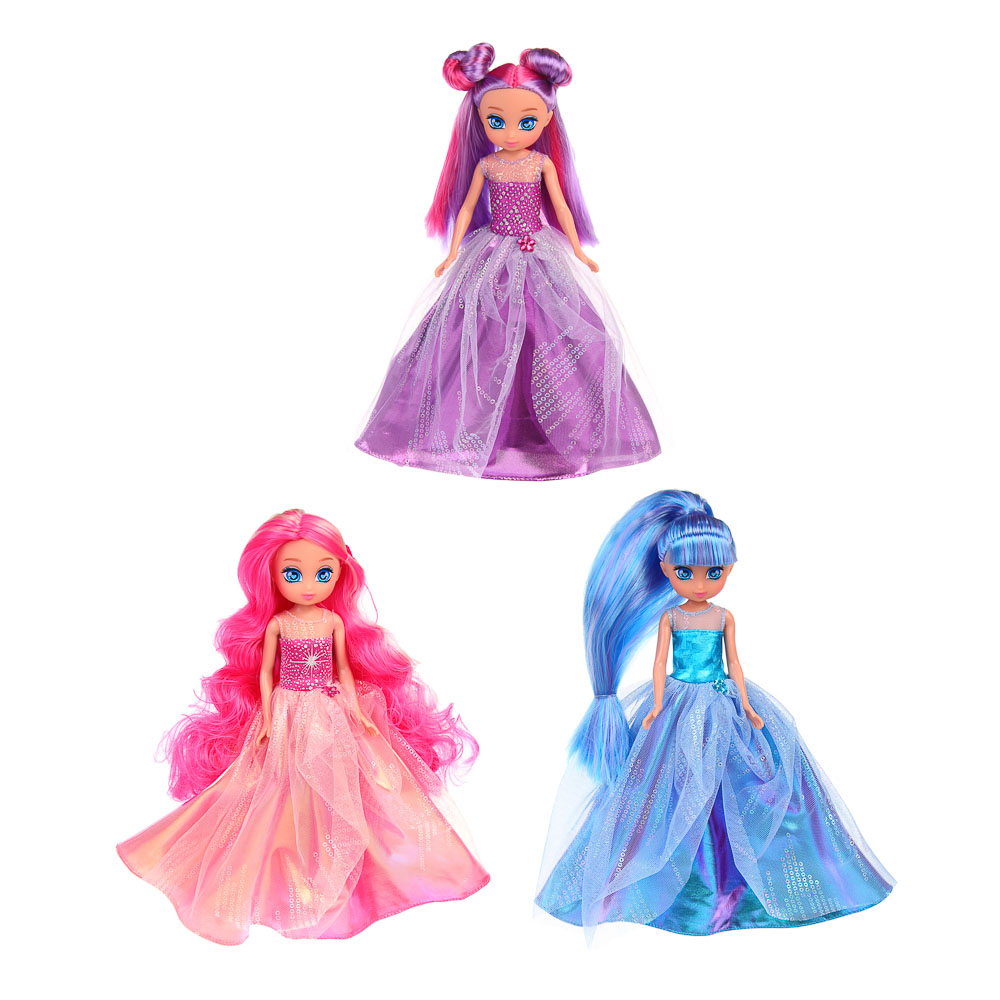 ИГРОЛЕНД Кукла в бальном платье, 24 см, с акс., PVC, ABS, полиэстер, 18,2х6х28,5 см - #1