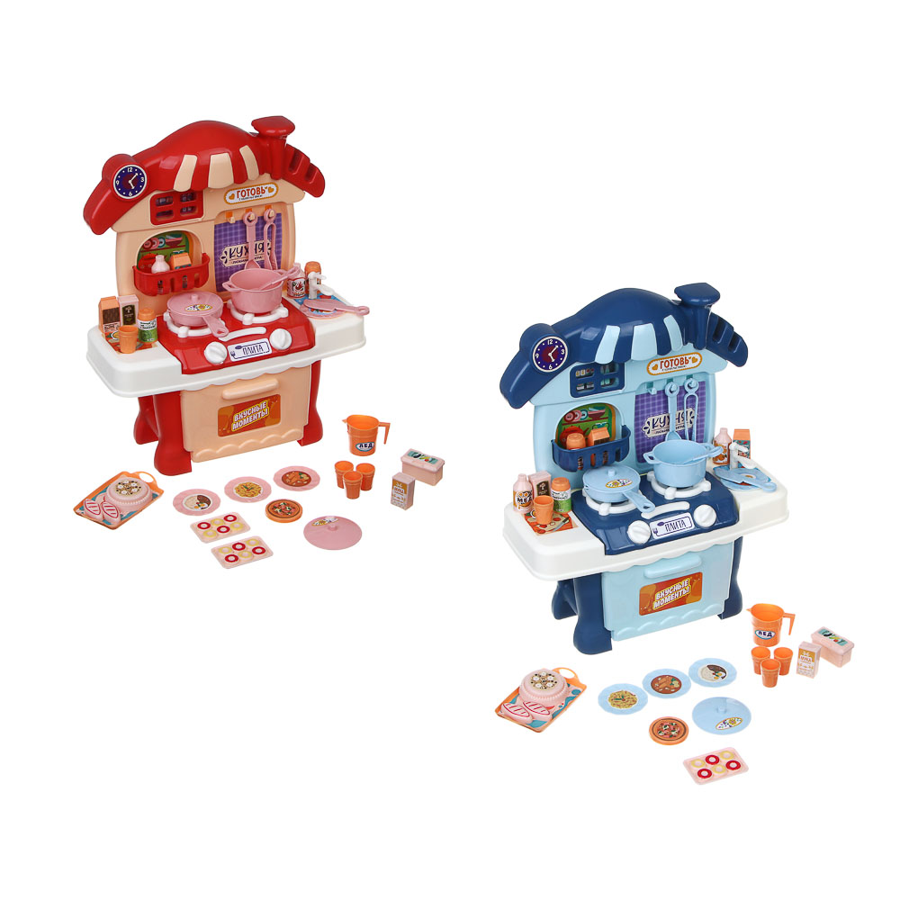ИГРОЛЕНД Игровой набор Кухня сборная в виде домика, PP, картон, 33х6х26 см, 2 цвета - #2