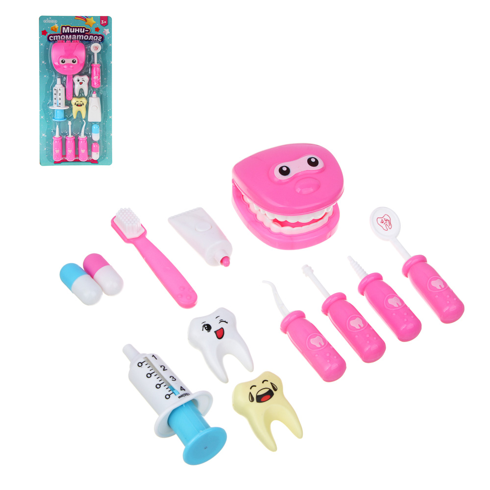ИГРОЛЕНД Набор игровой профессии мини "Стоматолог", PP, ABS, 16х5х34,5см - #1