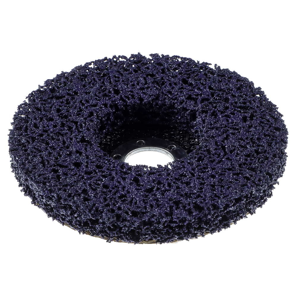 ЕРМАК Диск коралловый зачистной 125мм для УШМ, п.кв. 22 мм, толщина 14мм, фиолетовый, высокая жестк. - #2