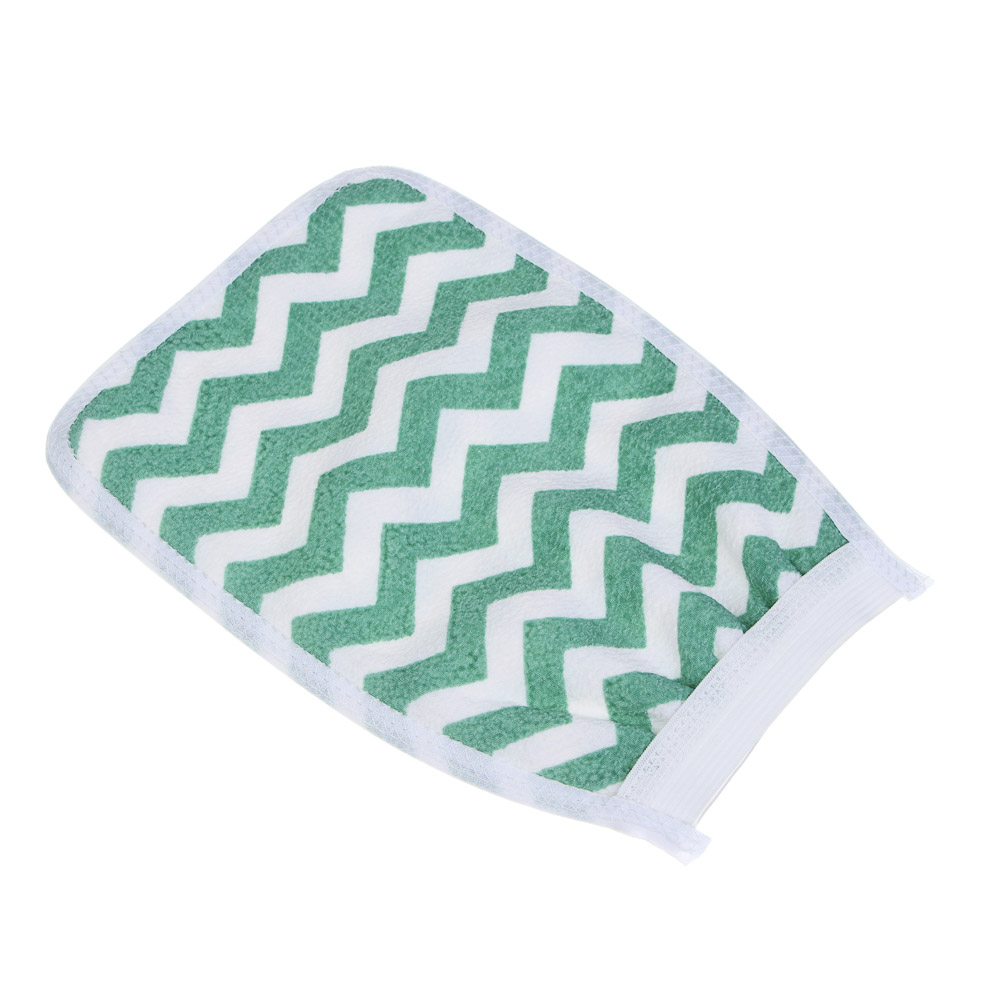 ЮL Мочалка скрабер кесе для пилинга средней жесткости, полиэстер, 22х14см, 3 цвета, МЭ24-06 - #7