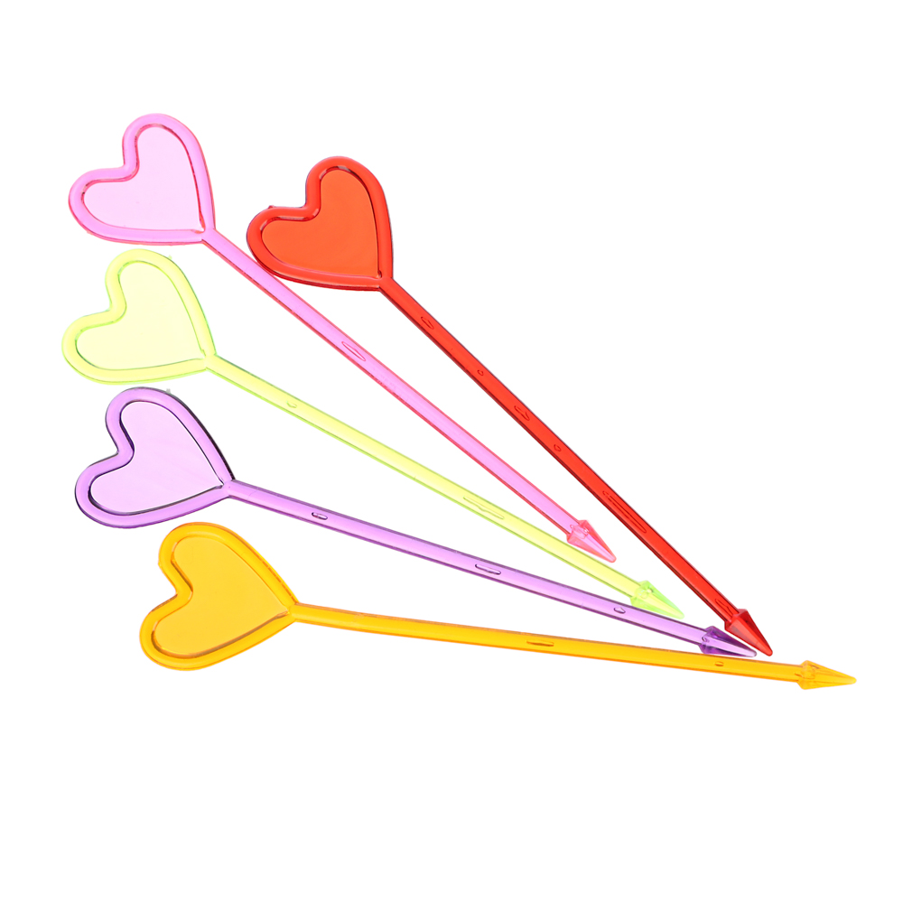 PATERRA Пики декоративные 35шт, цветные, "Сердечко", 401-764 - #3
