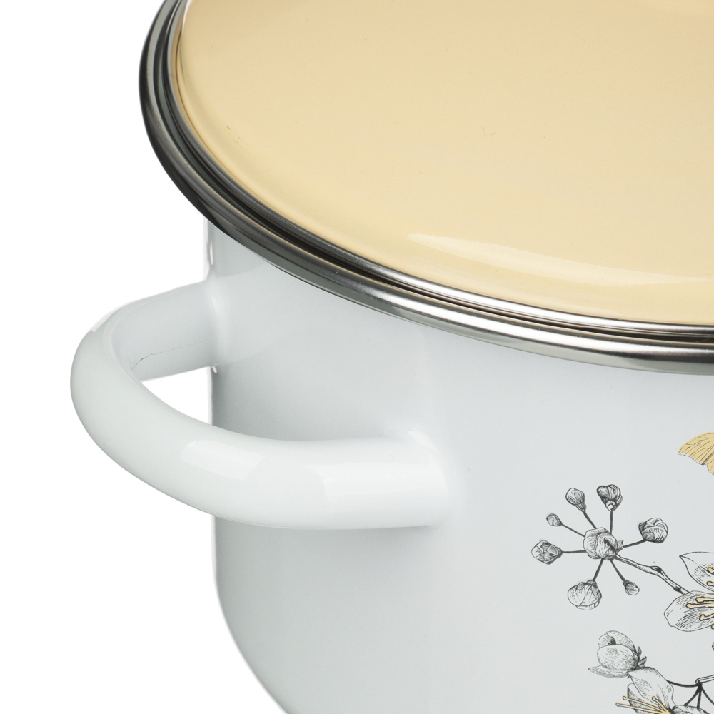 Люмен Кастрюля эмалированная 2л, индукция - #3