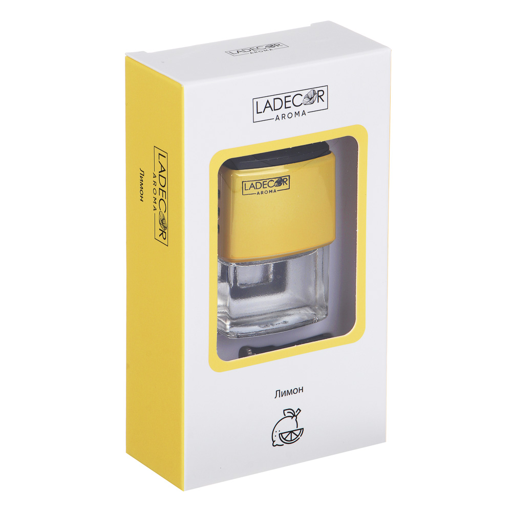 LADECОR Ароматизатор, автомобильный парфюм на дефлектор, Лимон - #5