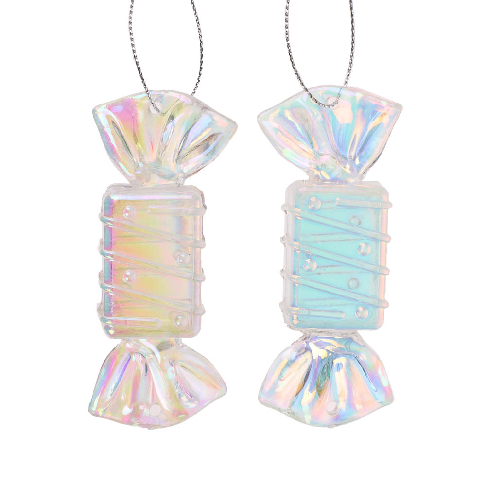 СНОУ БУМ Набор декоративных украшений "Конфеты" 4x9x2 см, 2 шт, акрил - #1