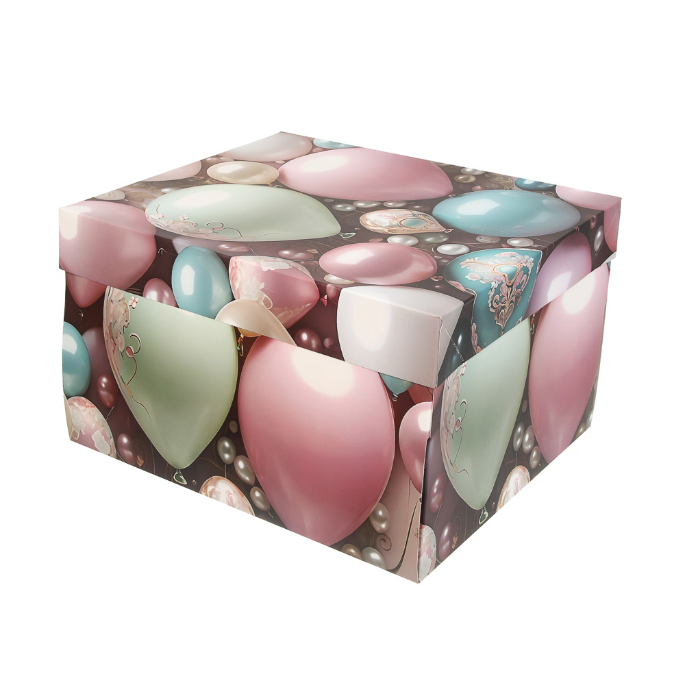 Коробка складная 31x25x16см, бумага, 4 дизайна - #3