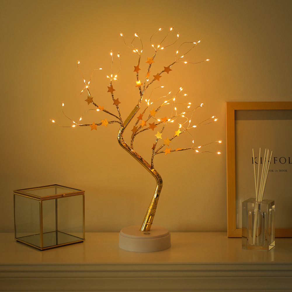 Светильник в форме декоративного дерева, 50 см, питание от батарейки, арт 1 - #1