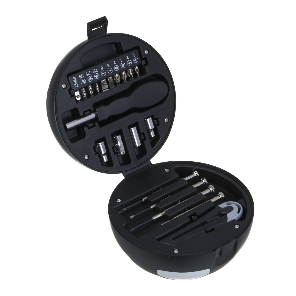 РОКОТ Набор подарочный: 4 головки, 10 бит, отвертка под биты, нож, 4 отвертки для точных работ - #2