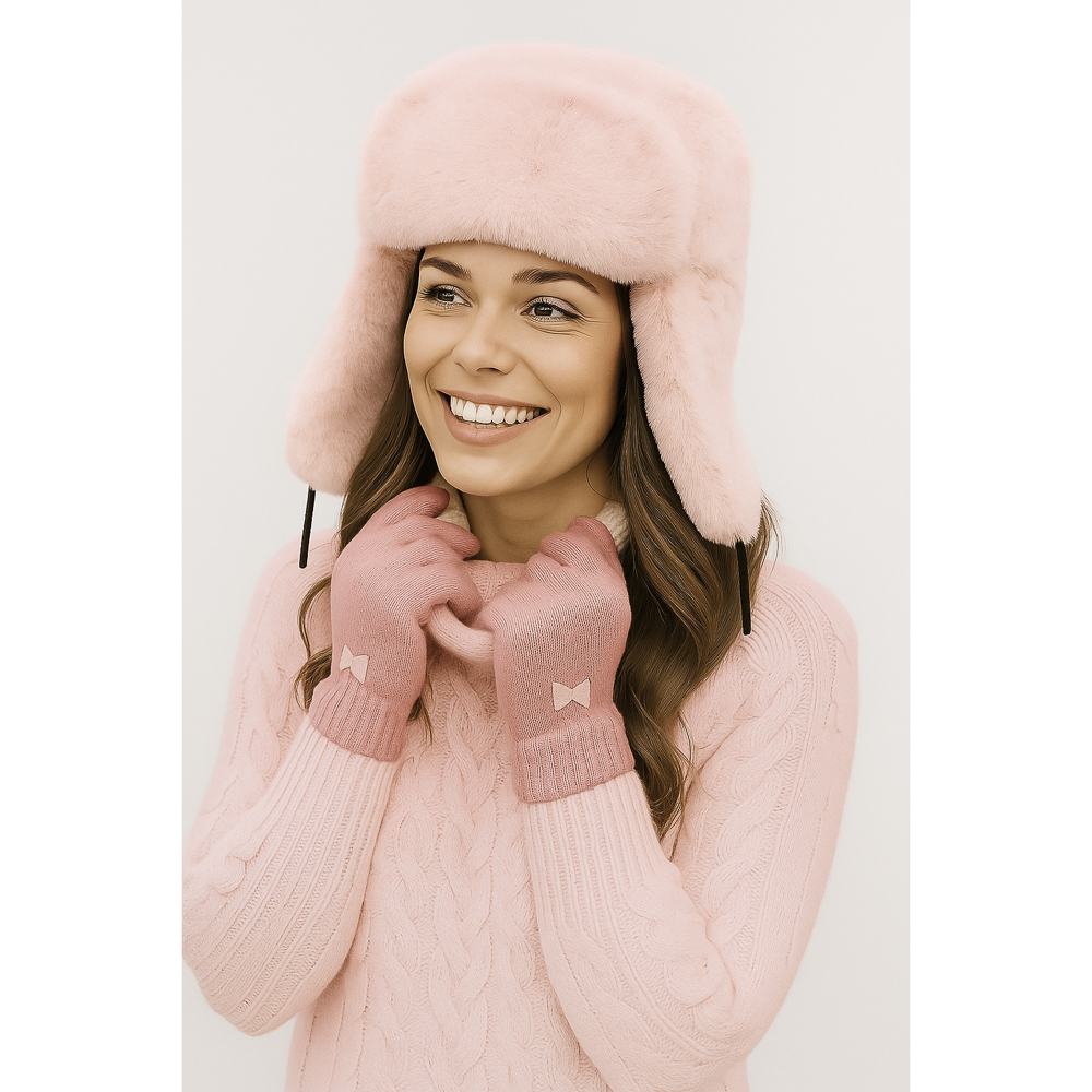 GALANTE Шапка-ушанка женская из экомеха, р.56, 100% полиэстер, цвета в ас-те, ОЗ25-18 - #10