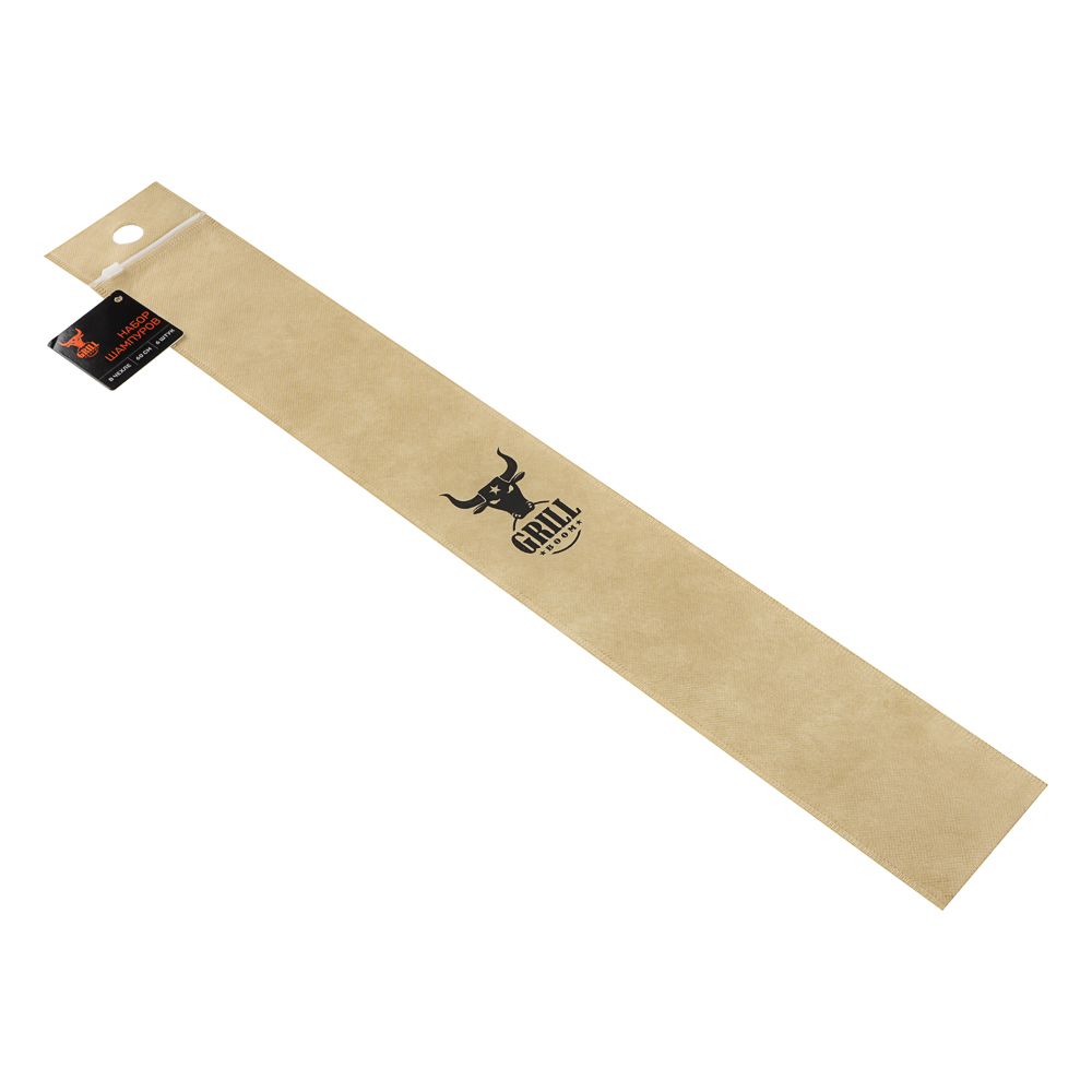 Набор шампуров 6шт тм GRILLBOOM, нерж.сталь, 60см, в чехле - #8