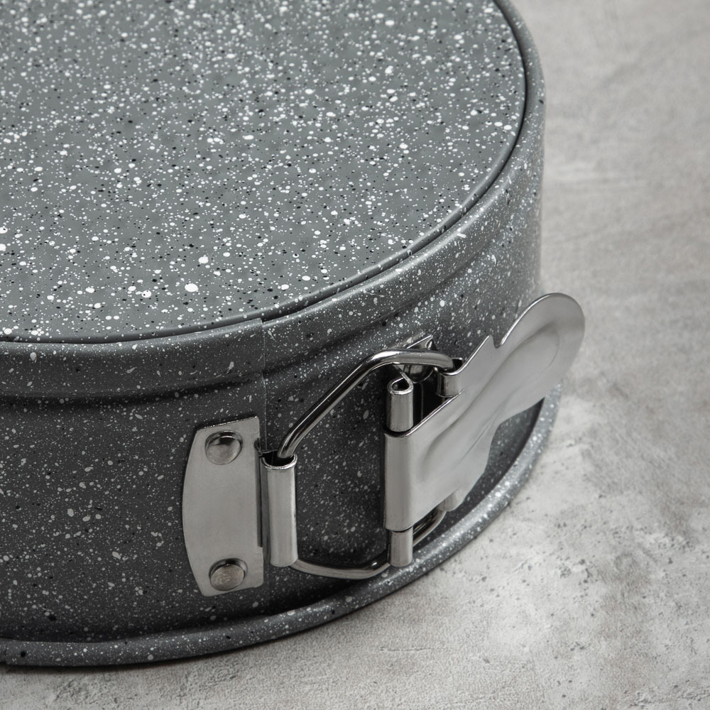 SATOSHI Буко Форма для выпечки круглая разъемная, угл.сталь, 24х6,5см, антиприг. покрытие "Мрамор" - #10