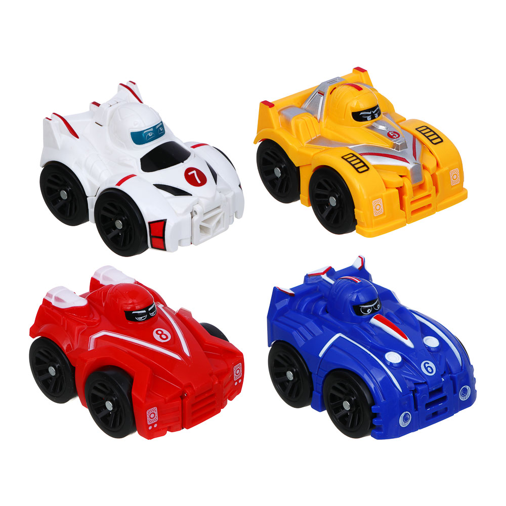 ИГРОЛЕНД Робот маленький, трансформируется в машину, ABS, 20х4,5х13, 4 диз. - #3