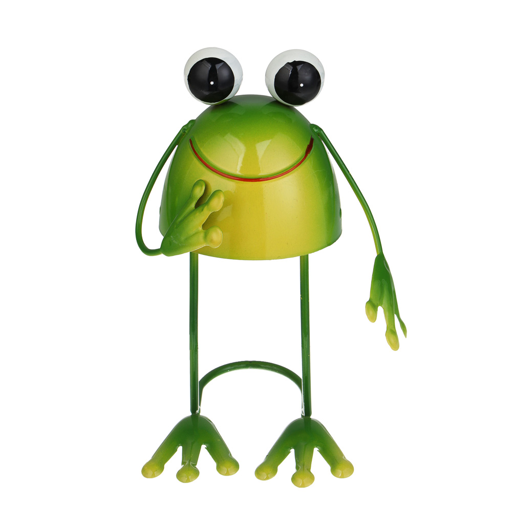 Фигурка садовая "Лягушка" тм INBLOOM, 10х10х19см, металл - #8